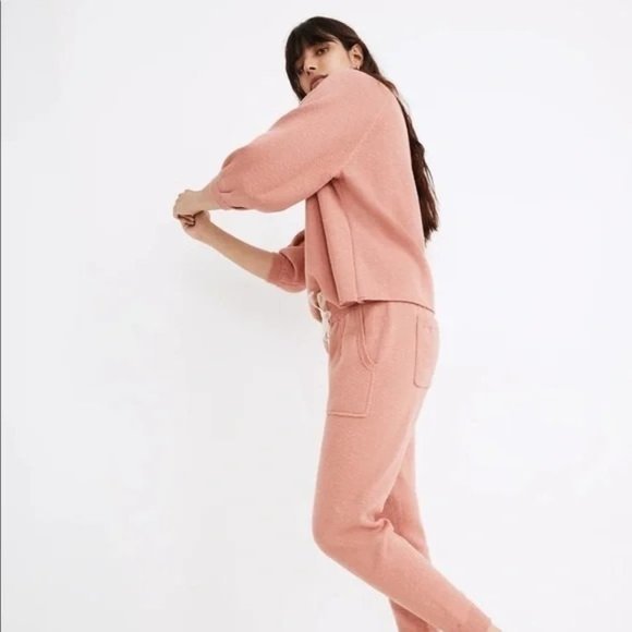 MADEWELL Telluride Pullover Sweater in Rose Dust Color - Picture 3 of 4